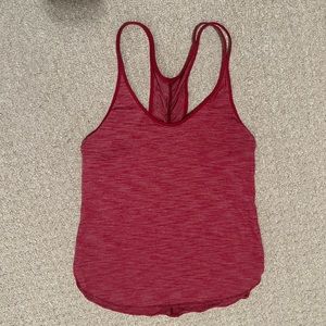 Lululemon racer back tank size 4 red